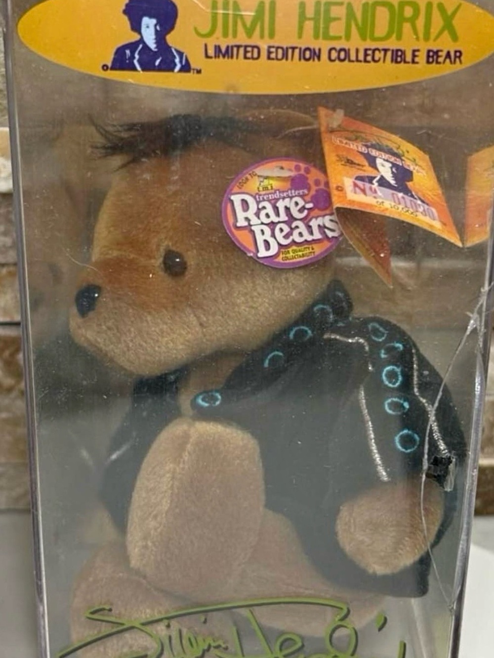 Jimi Hendrix Rare-Bears Collectible Brown Teddy Bear by Trendsetters